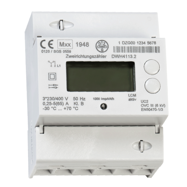 Electricity meter for DIN Rail-Assembling